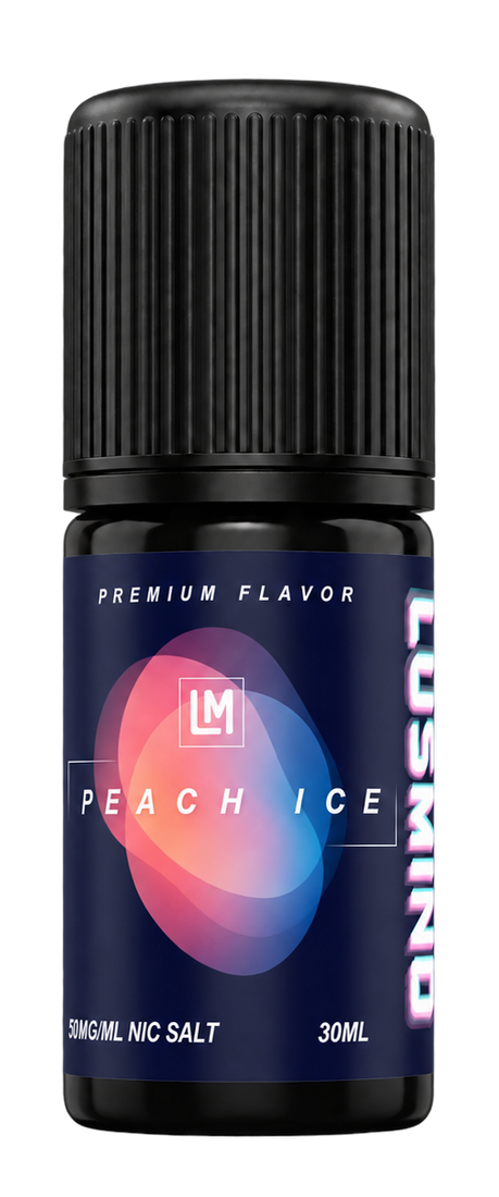 Lusmind Peach Ice e-liquid bottle